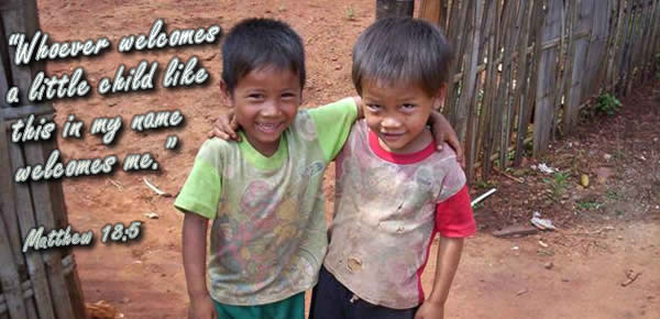 Burmese boy orphans